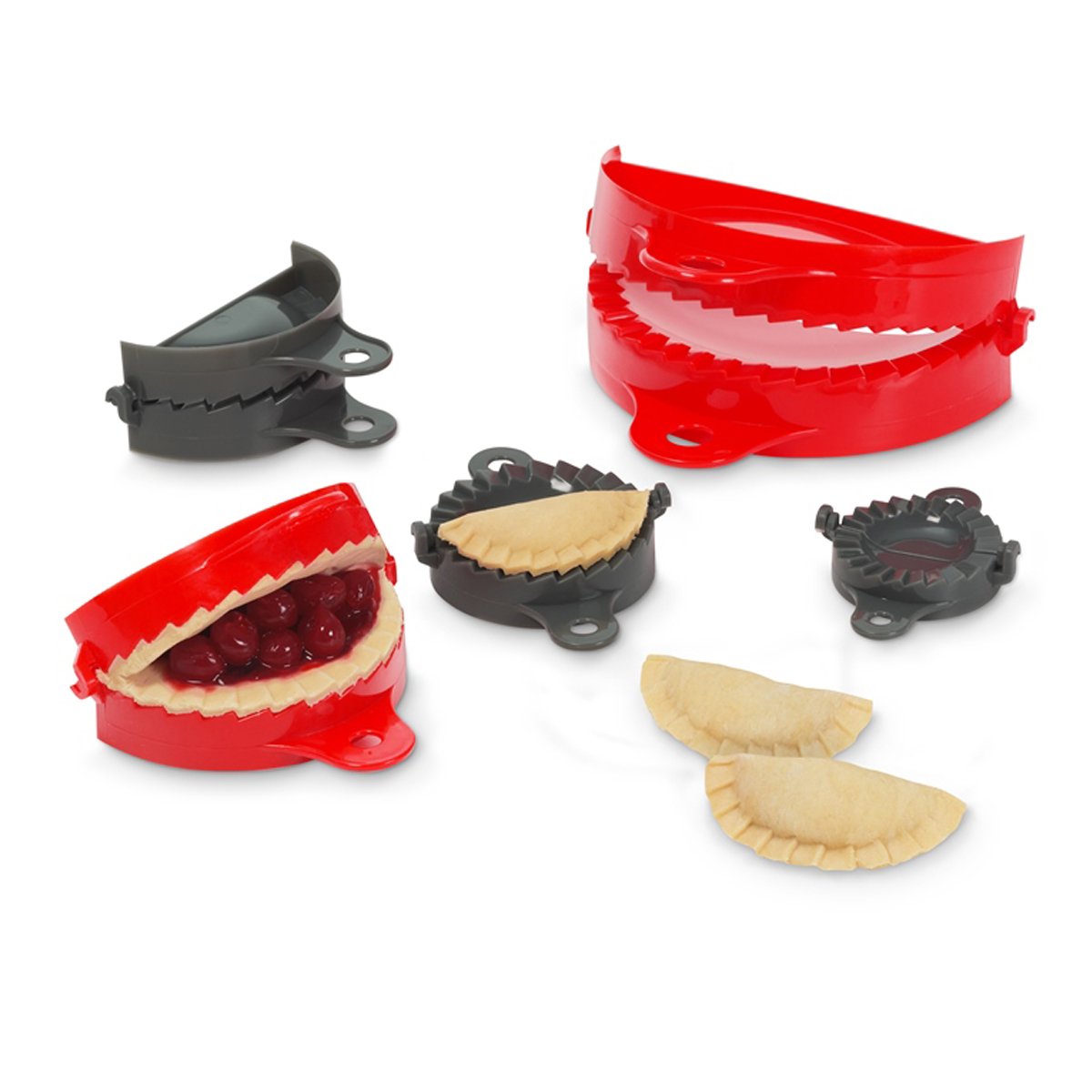 STARFRITDough Press Set,Red/Gray