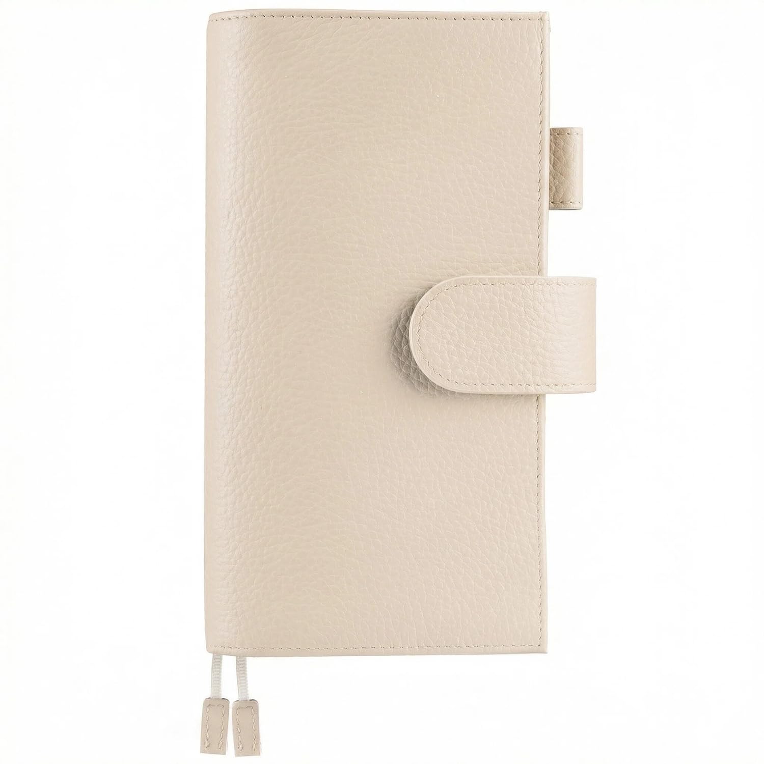 Ox Knight Genuine Leather Cover for Hobonichi Weeks/Weeks Mega with Pen Loop, Card Slots, Back Pocket, and Bookmarks (Cream)