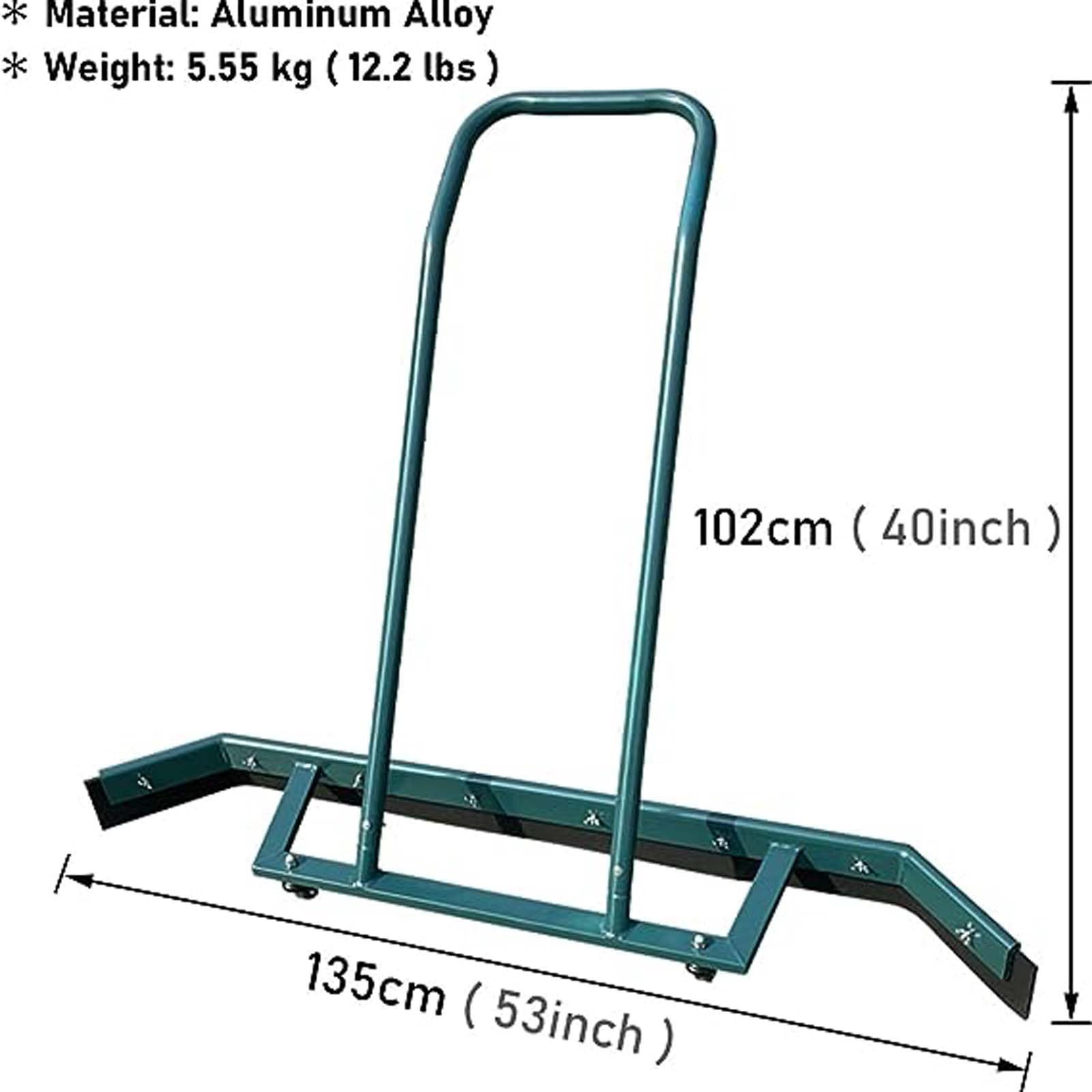 Escobilla de Goma Resistente de 1,5 Metros para Pistas de Tenis con Ruedas - Extractor de Agua de Aluminio y secador para Pistas de Baloncesto - Herramienta de Secado rápido de Suelos con CU