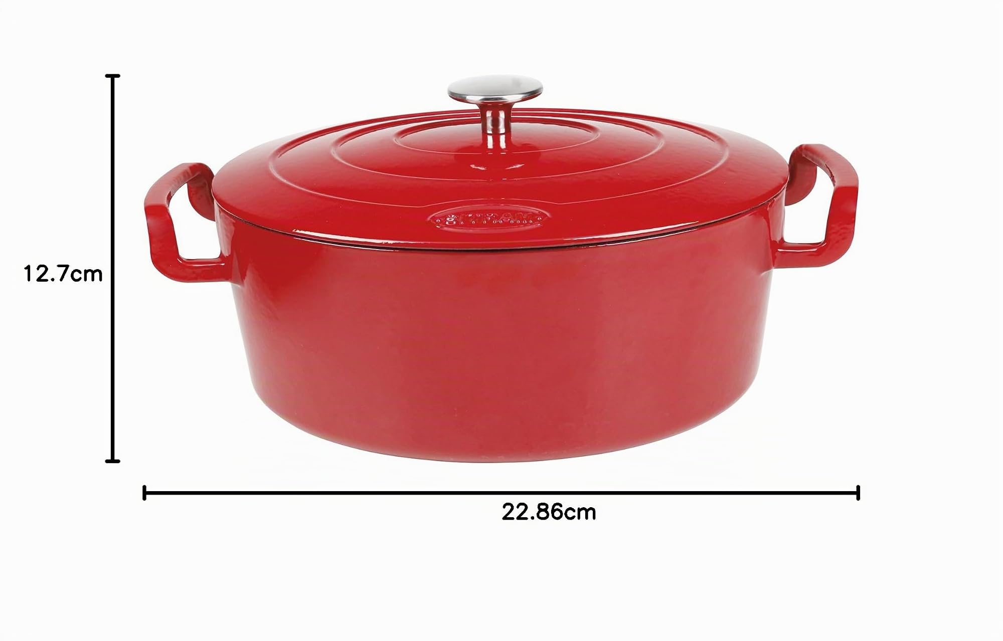 SITRAM Sitrabella Cocotte, Hierro, Rojo, 6,5 l