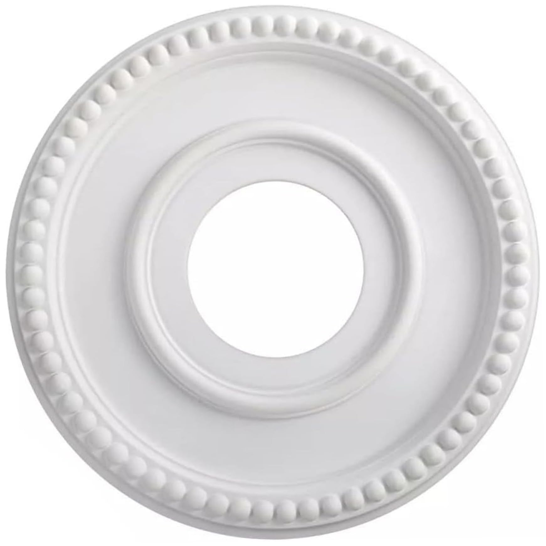 Garniture de moulure de plafond rosace polystyrène et abat-jour rond