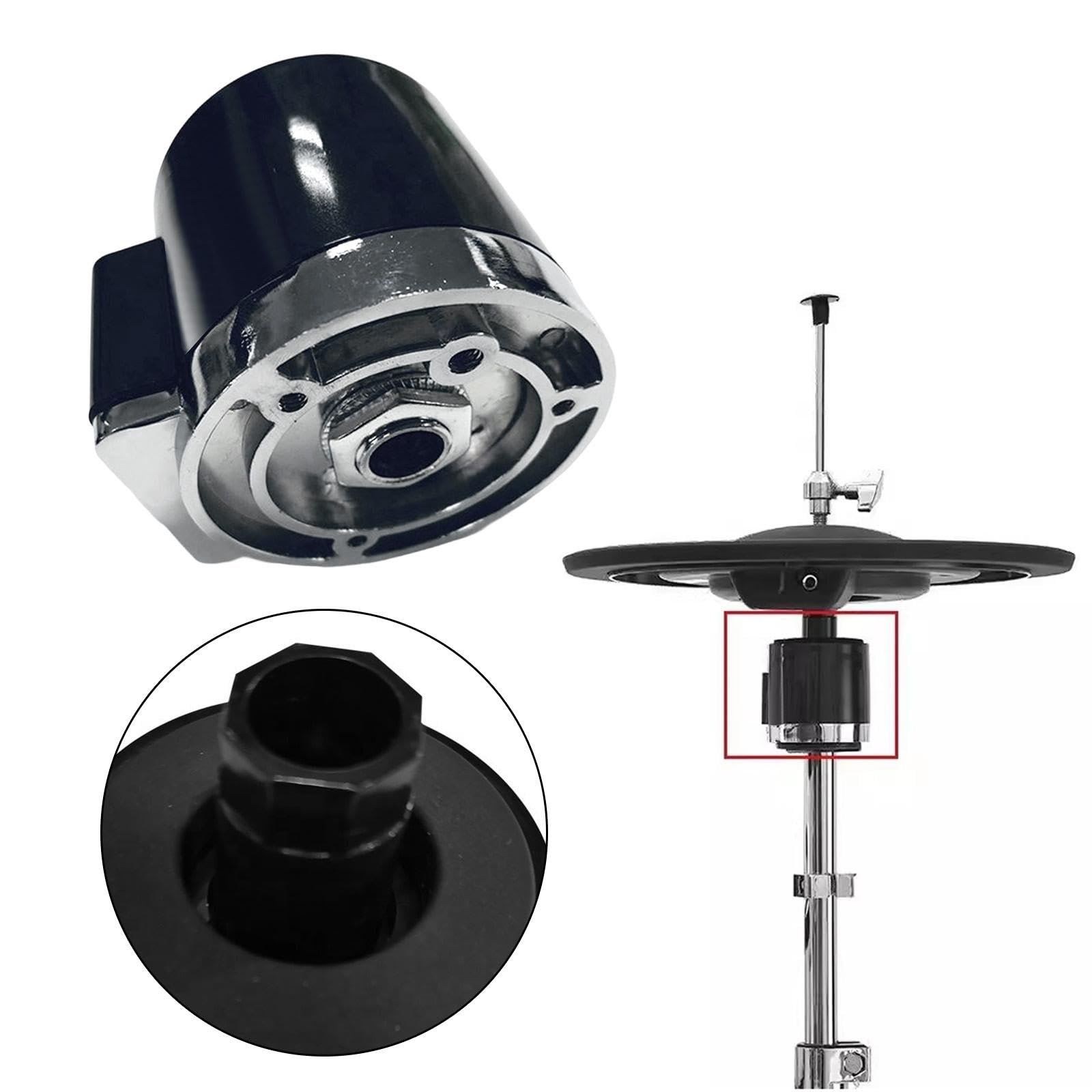 Controller per Piatti Hi-Hat per Batteria Elettronica, Accessori per Charleston in Metallo, Diametro 10 Cm, Offre Prestazioni E Reattive per Batteristi Di Tutti I Livelli