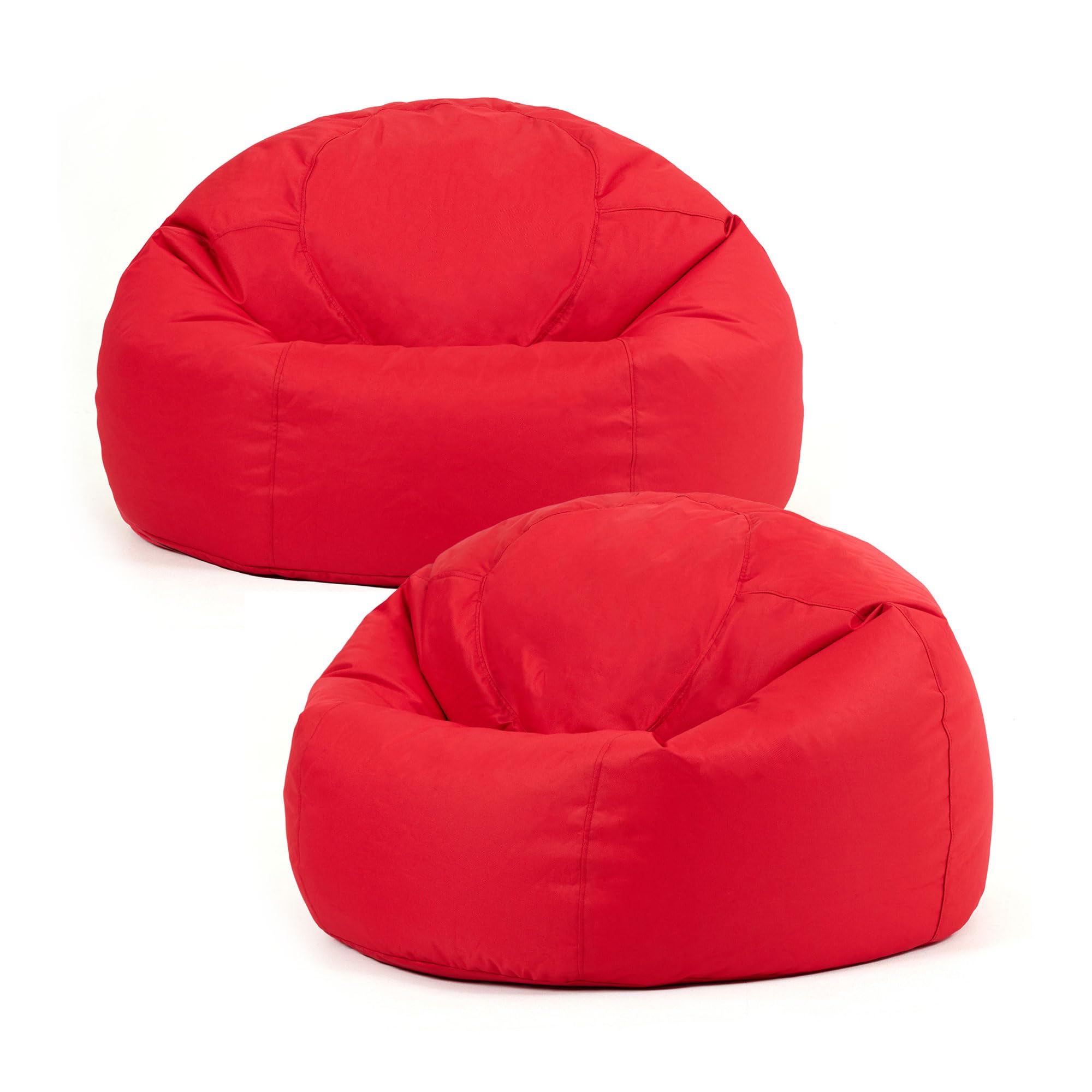 Bean Bag Bazaar Kingston Outdoor Bean Bag with Filling, 2 Pack, Red โ image 1