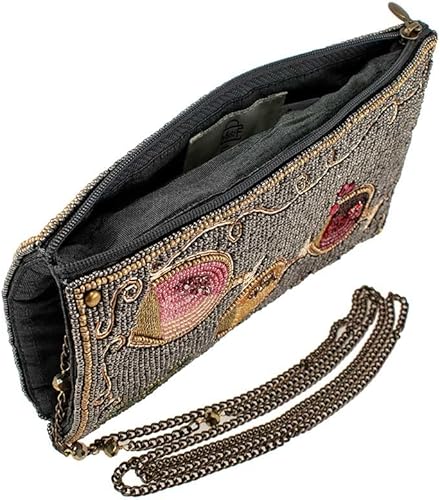 Miniatura 5 de Mary Frances Bolsa cruzada con cuentas para teléfono con maridaje de vino, multicolor, Multi