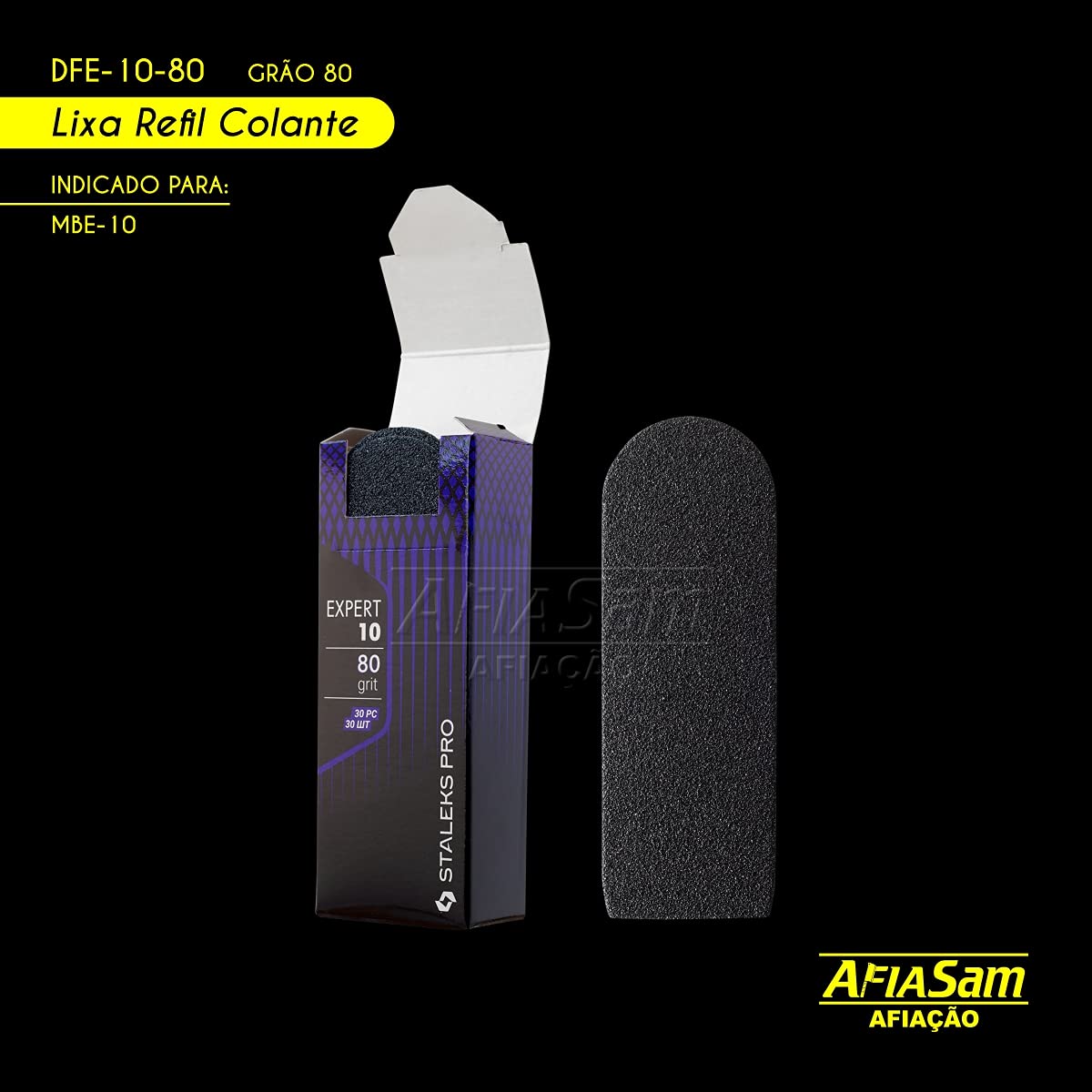 REFILL PADS FOR PEDICURE FOOT FILE 80 GRIT EXPERT 10 80 GRIT (80 GRIT, BLUE)