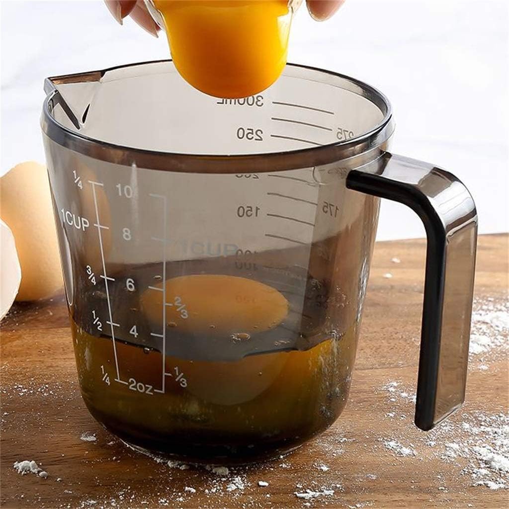 Measuring Cup, Three-piece Suit Transparent Plastic Clear Scale Kitchen Baking Tool Suit