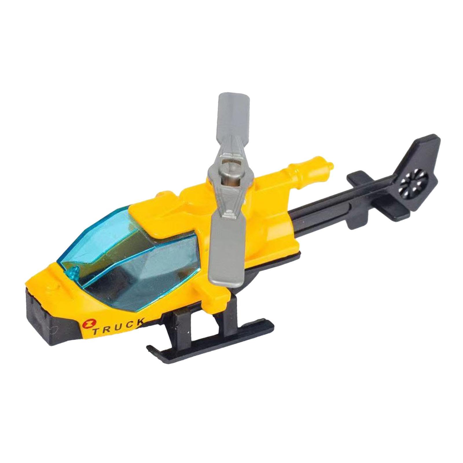 URJIX® 2xDiecast Alloy Helicopter Ornament for Kids Adults