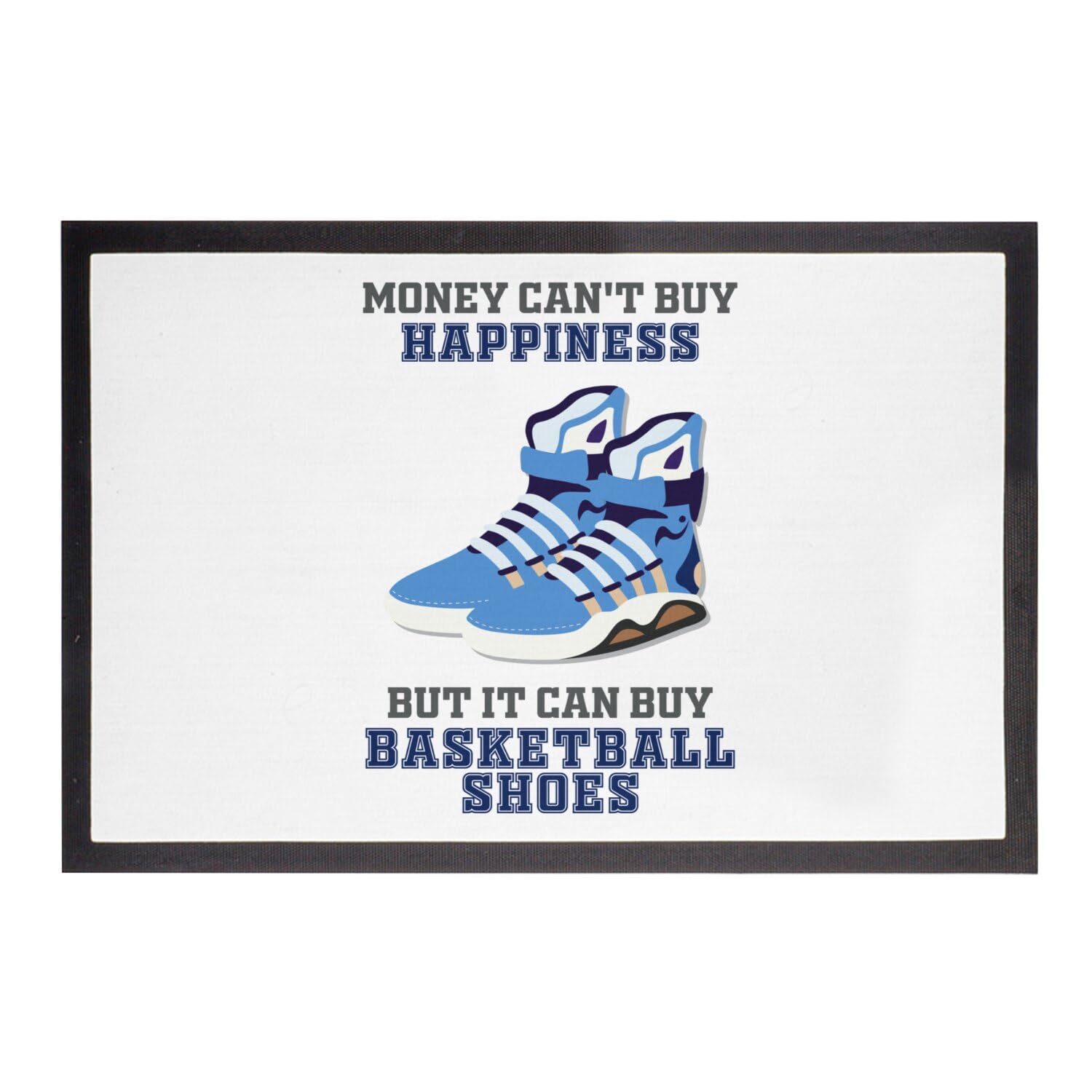 Paillasson Basketball Cadeau Idéal Sneakerhead Tapis Entrée 75x50cm
