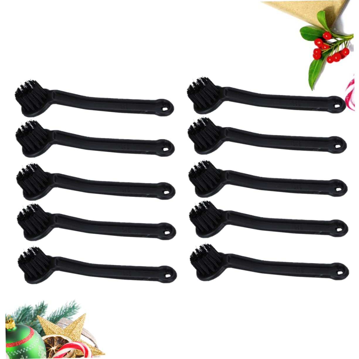 PRETYZOOM 10Pcs Flexible Cleaning Brush for Soymilk Machine and Juicer Long Handle Design for Easy Use for Food Processor Maintenance Black Color