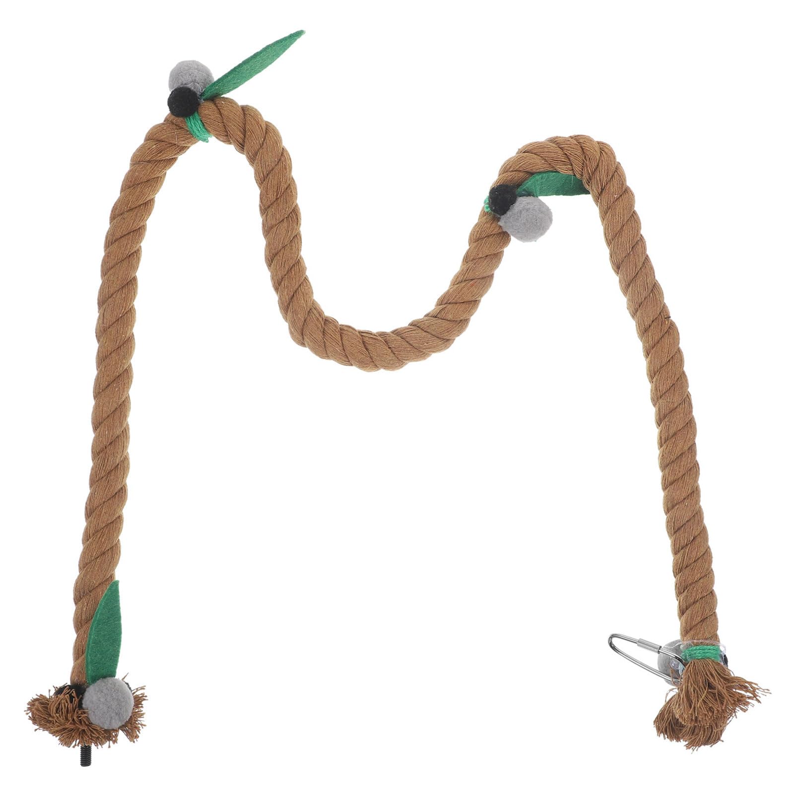 YARNOW 5 Uds Jaula para Pájaros Juguetes De Cuerda Percha para Pájaros Soporte para Jaula De Pájaros Cuerda para Columpio para Loros Juguete De Cuerda para Loros Juguete para Loros