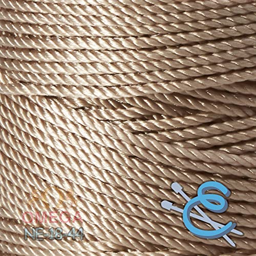 Image of Espiga No.18-100% Nylon Omega String Cord for Knitting and Crochet - 44 Walnut