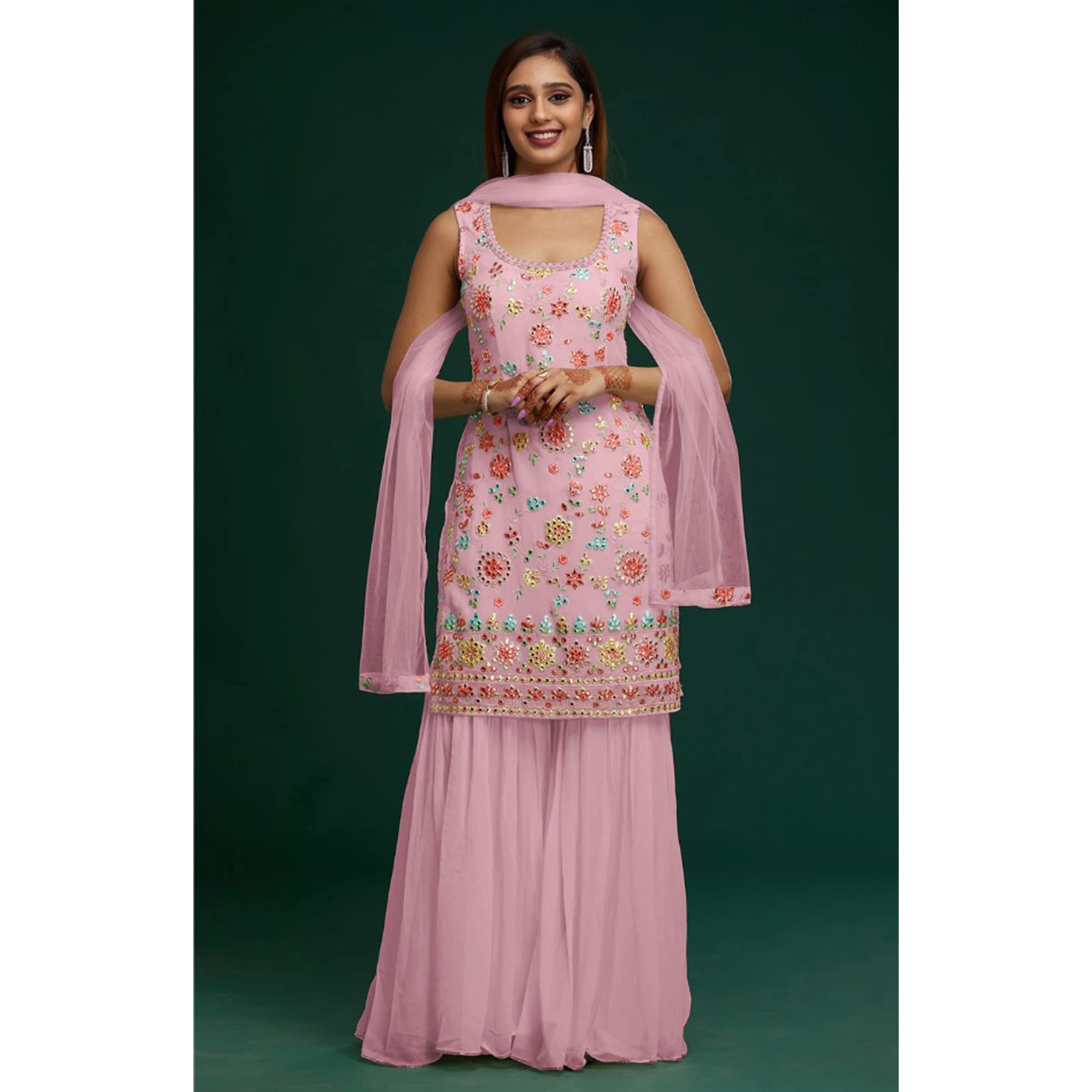Tradycyjne ubrania nowe stroje gotowe do noszenia haft praca salwar Kameez punjabi patiyala garnitury, Wybór 1, 38