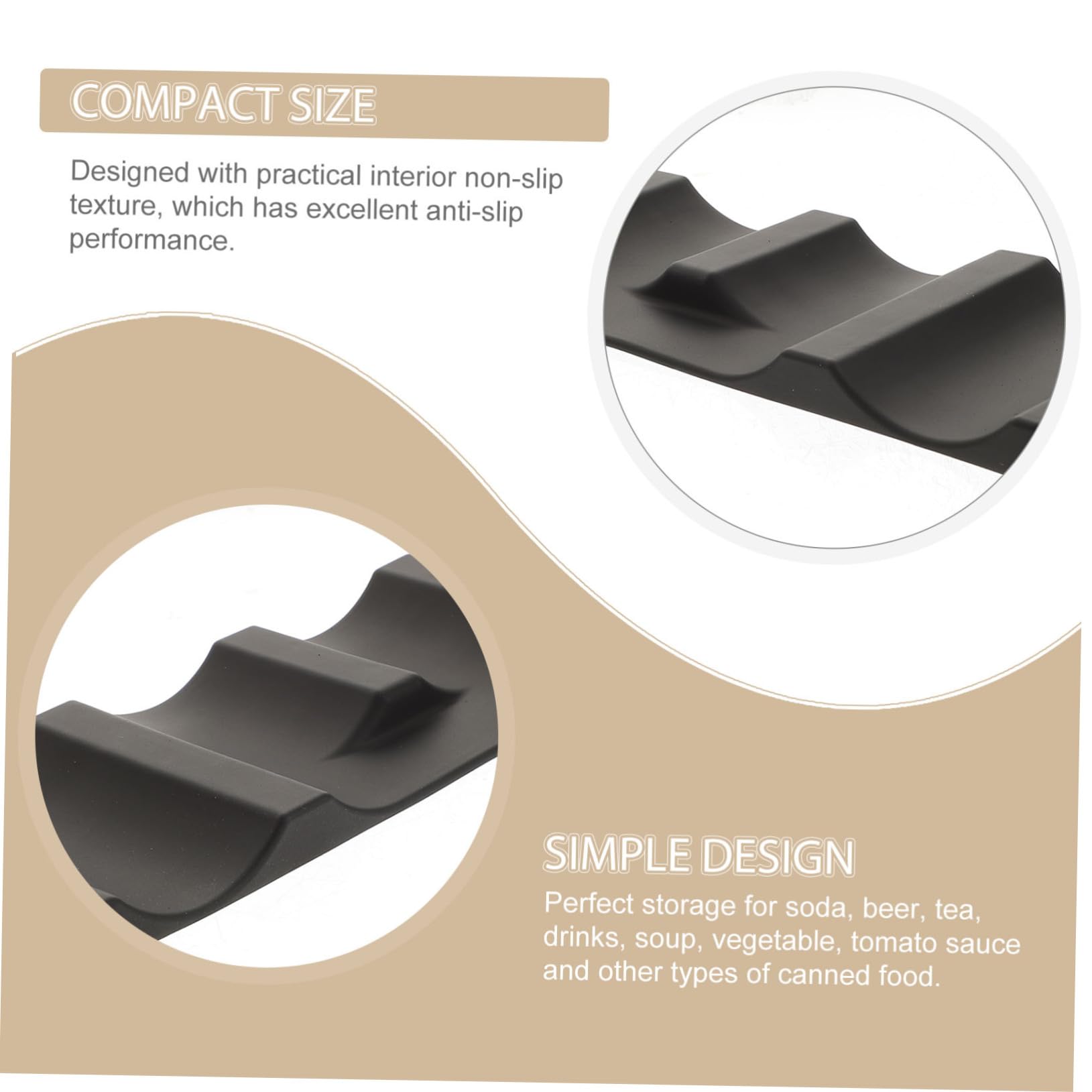 BRIGHTFUFU Silicone Beer Pad Wine Bottle Rack Easy to Use Clean Storage Pad for Home Office Bar