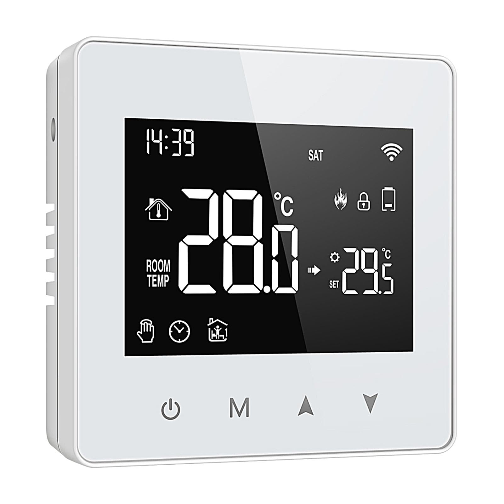 Home Cronotermostati,Cronotermostato WiFi | Termostato Wifi Termostato per la casa - Termostato digitale, Termostati domestici programmabili, Termostato domestico alimentato a batteria