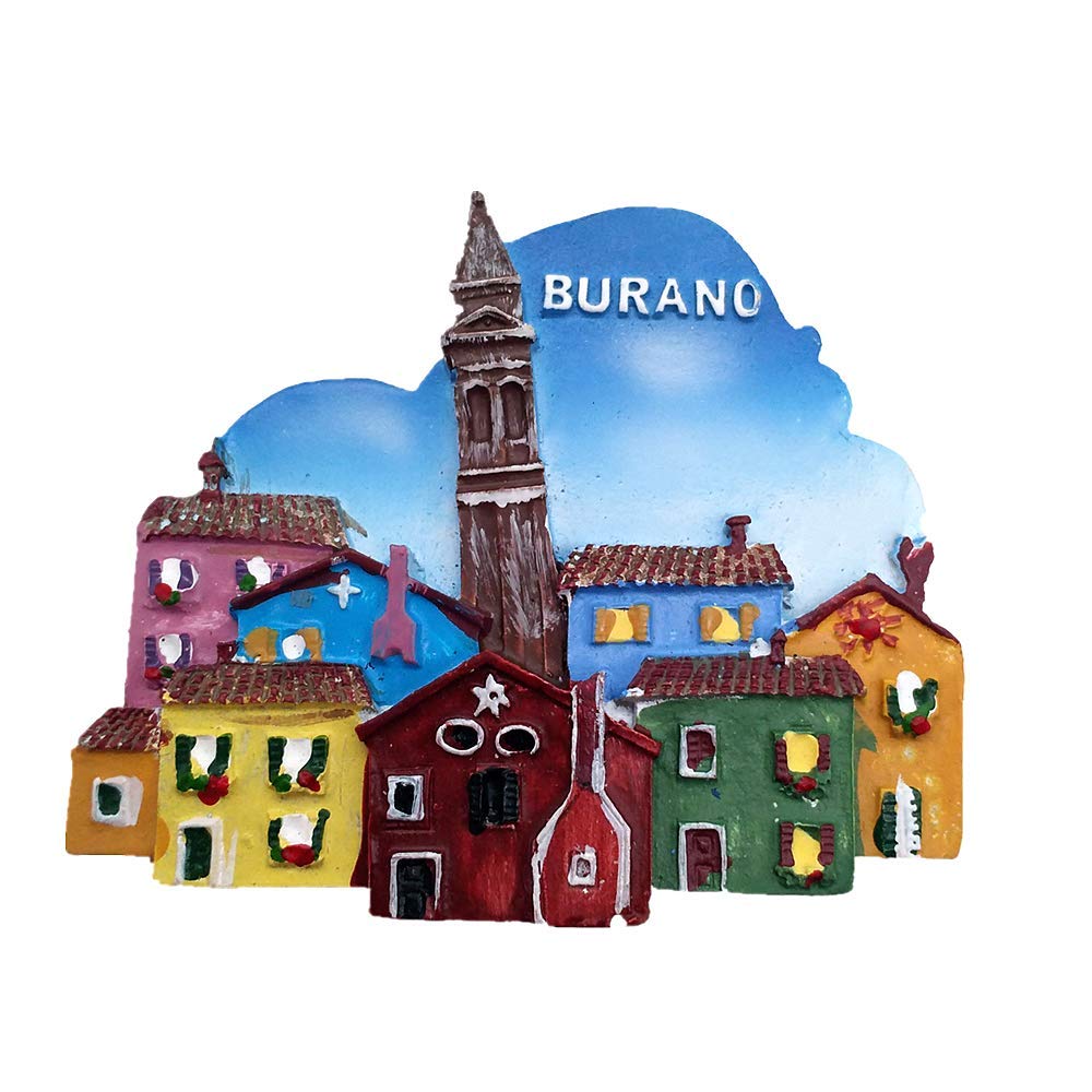 Muyu Magnet Souvenir Burano Venice Italy 3D Fridge Tourist Gift Home Kitchen Decoration ic Sticker Burano Venice Refrigerator