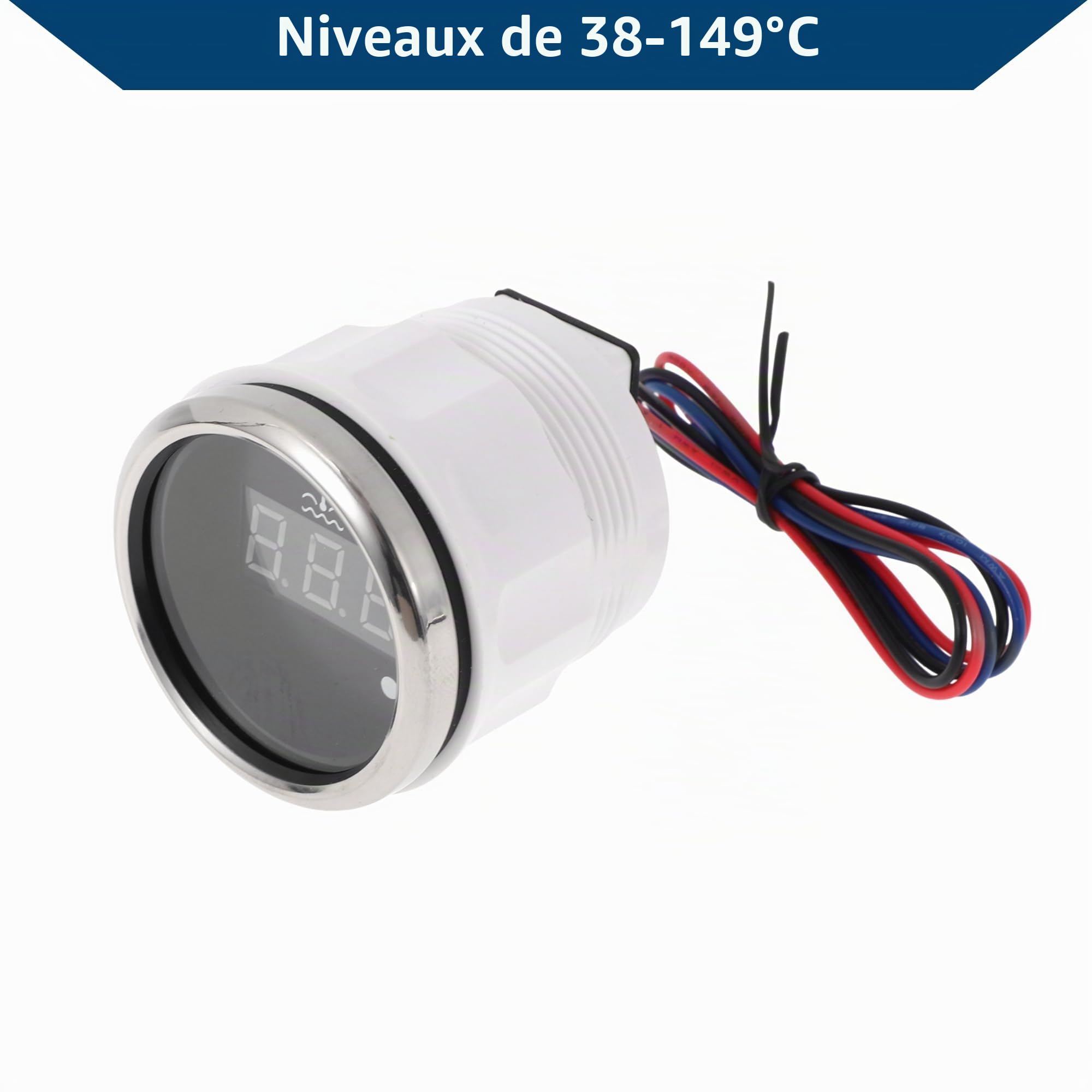 A ABSOPRO Kit Jauge Température Eau Numérique 1.57 1pc Pour Radiateur