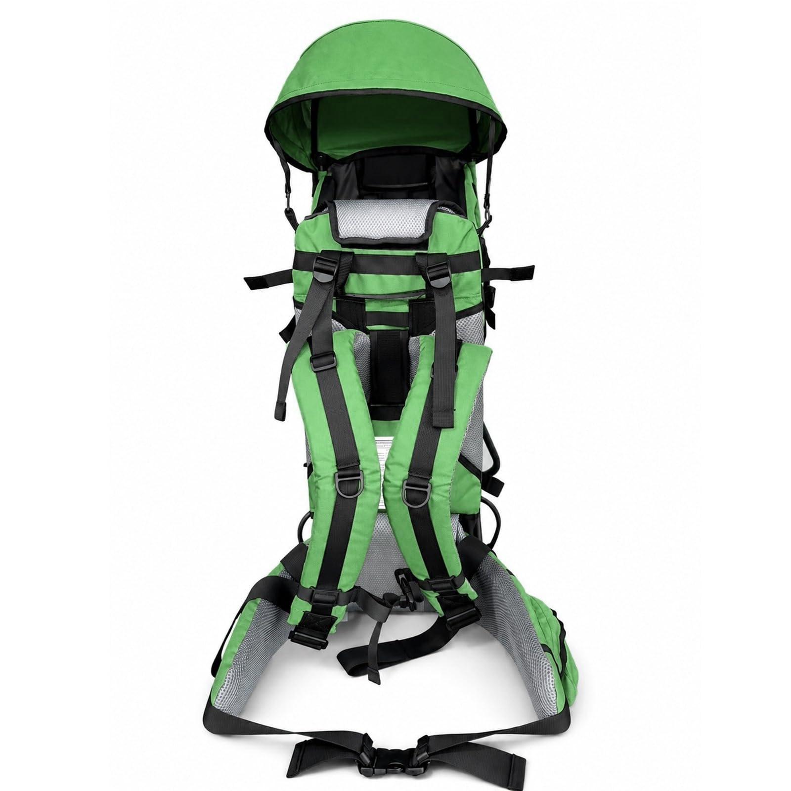 Lil' Boss Mochila Portabebés de Senderismo FASports, Ergonómica para Niños de 20–25 kg, con Techo para Lluvia y Sol, 50 x 38 x 90 cm