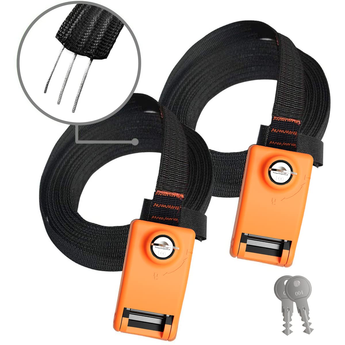 Buy Lovinouse 2023 Upgraded 2 Pack Lockable Tie Down Strap, with 3