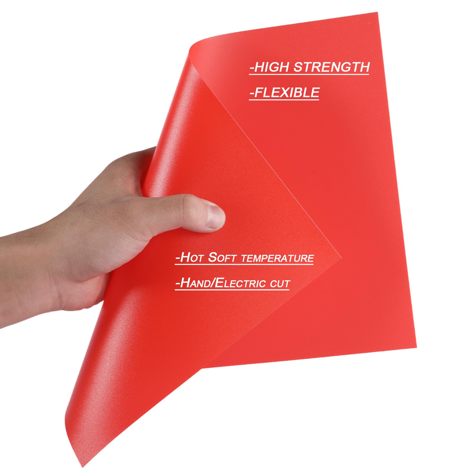 Red Opaque PVC Sheets - 10 Pack A4 -3 Red Opaque PVC Sheets - 10 Pack A4 -3