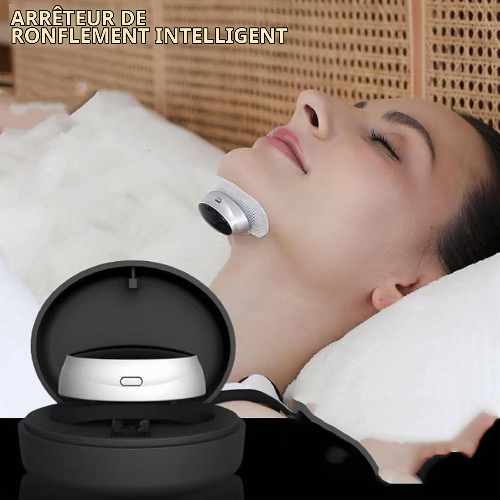 Appareil Anti-ronflement Z3 Pro, Entraîneur Intelligent De Sommeil Profond Par Micro-stimulation, Solution D'amélioration Portable Réglable À 3 Vitesses For Une Respiration Meilleure Et Douce