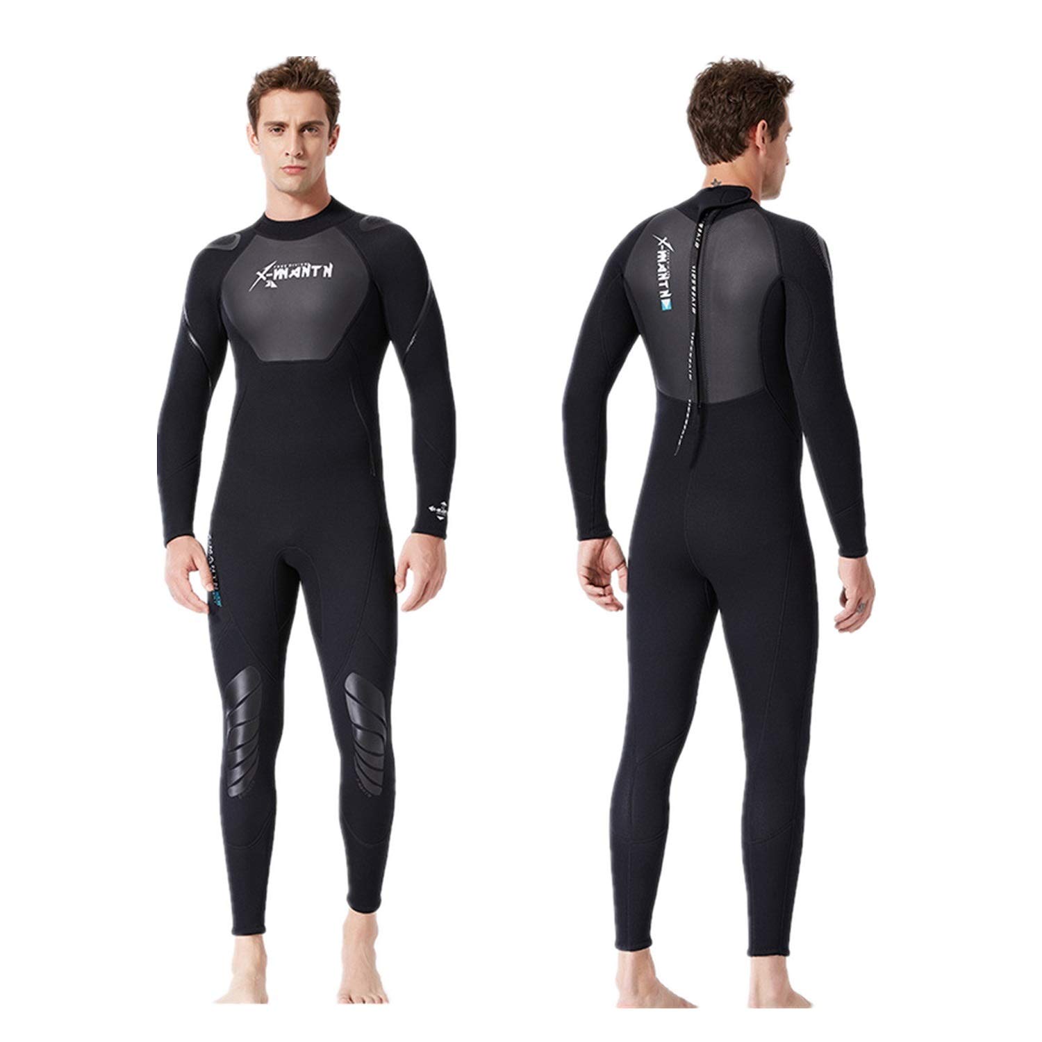 OtherMens Diving Suit Stylish Slim Breathable 3mm Swimsuit Warm Snorkeling Swimwear for Men (M)