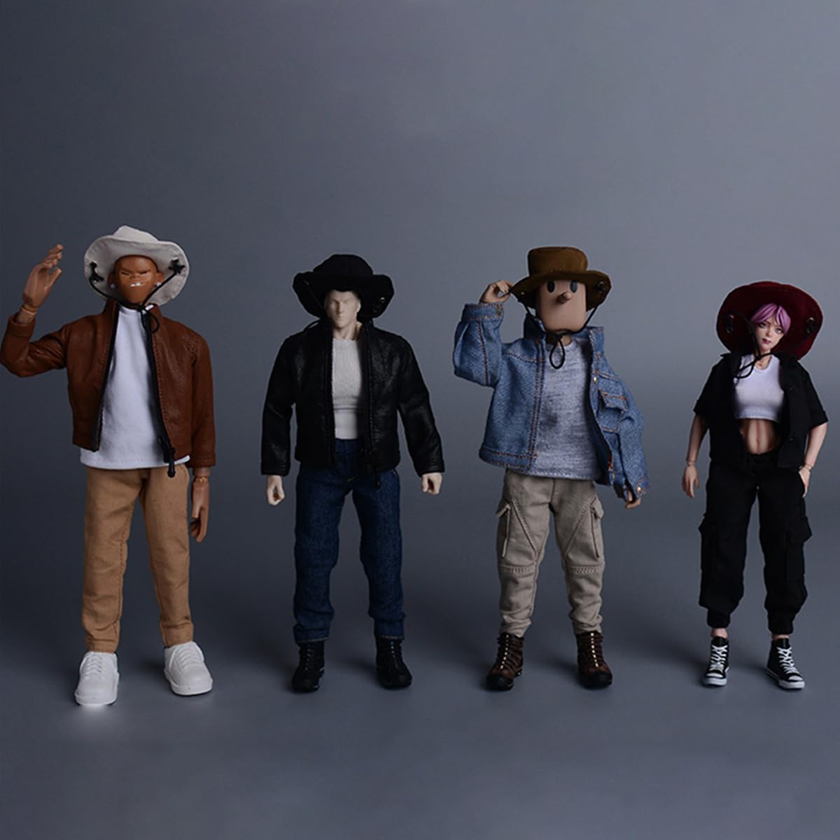 Amazon.co.jp: HiPlay ATStory フィギュア用 丸い帽子 暗赤色 1/12