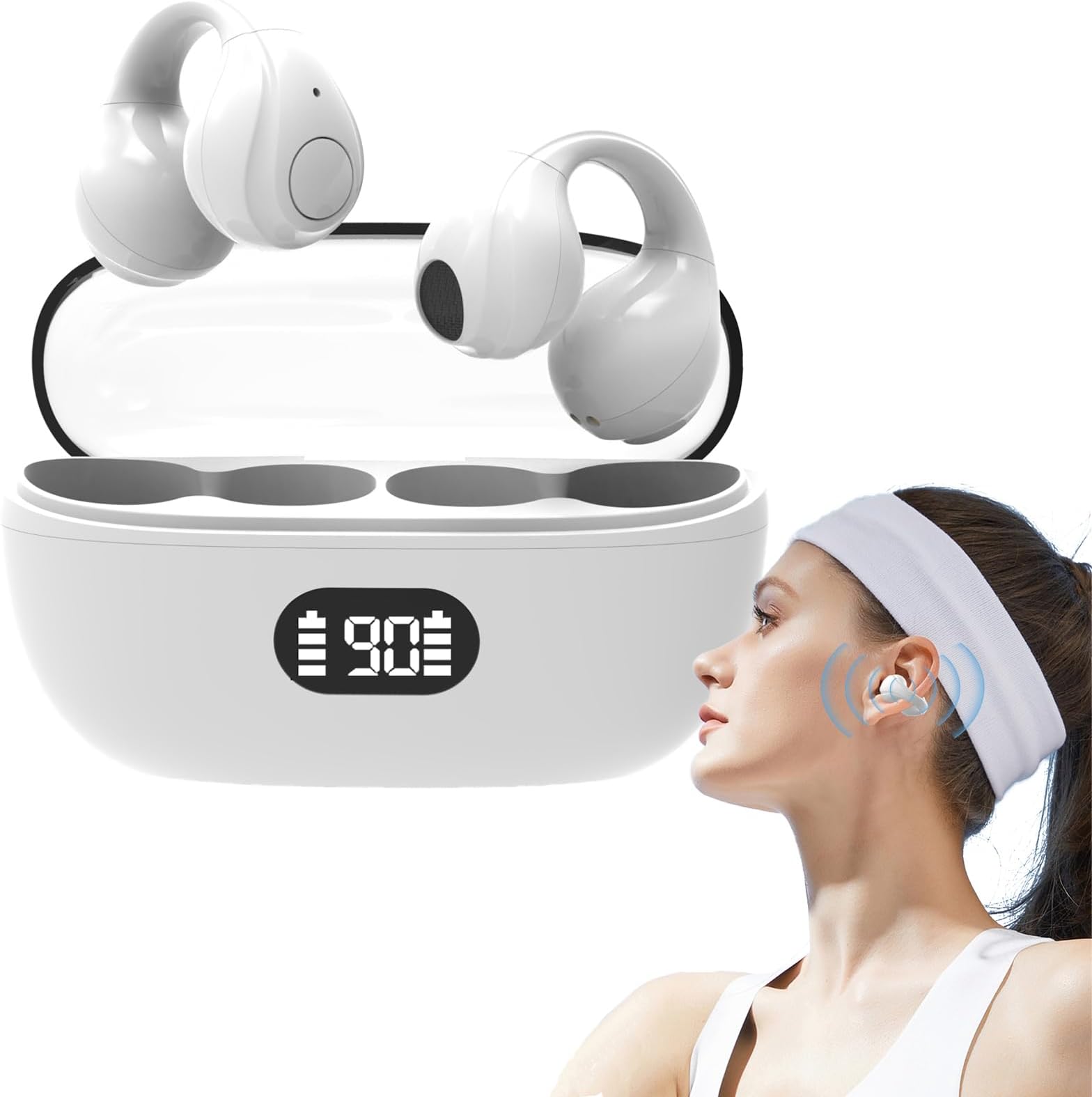 Audífonos Inalámbricos Deportivos 5.3,Auriculares de Conducción Ósea