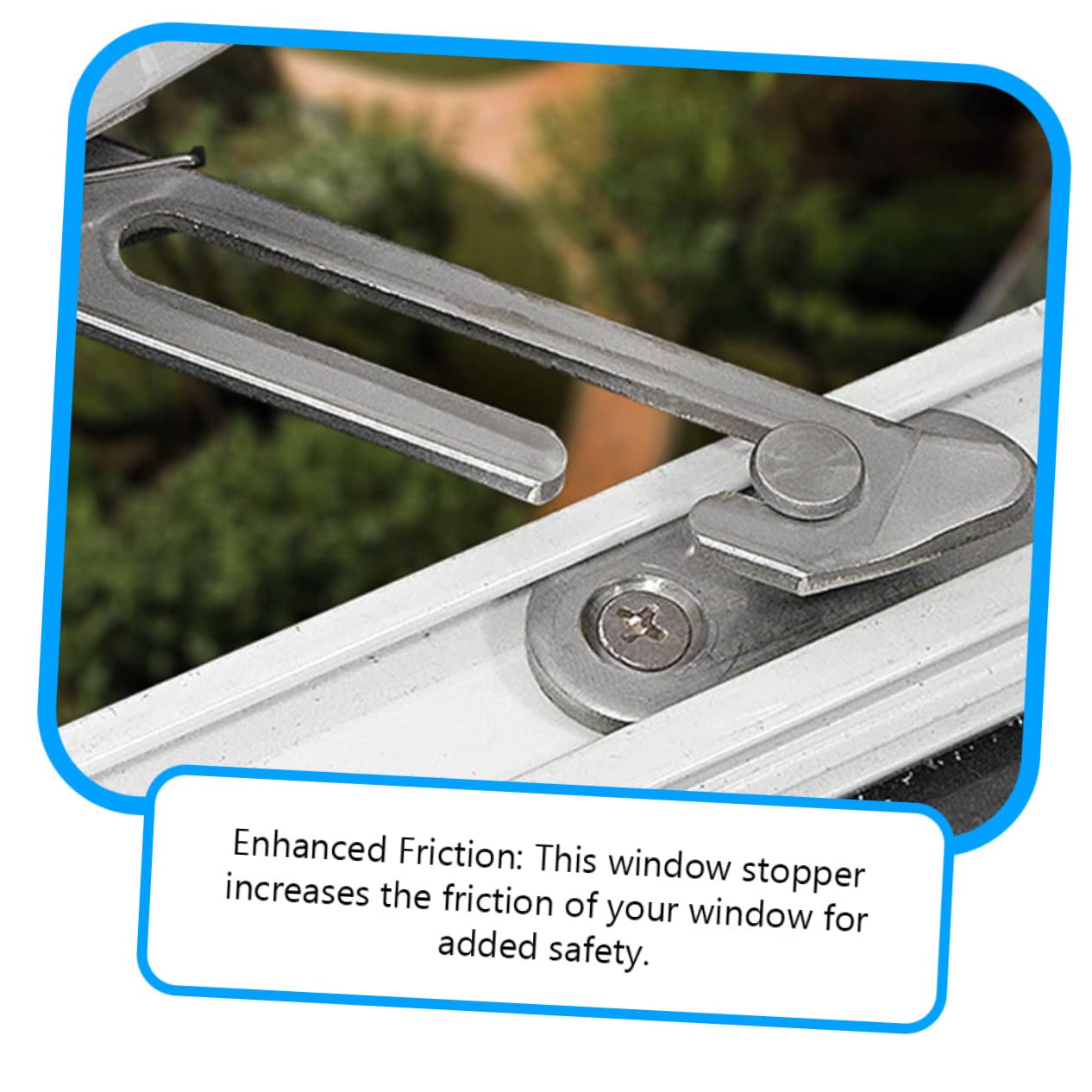 OSALADI Lot De 2 Butées De Fenêtre Coulissantes À Friction Améliorée Pour Enfants Faciles À Installer 4 Pièces X 2