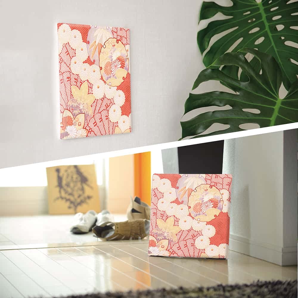 Amazon.co.jp: 和 着物 アートパネル 15cm × 15cm Sサイズ 日本製
