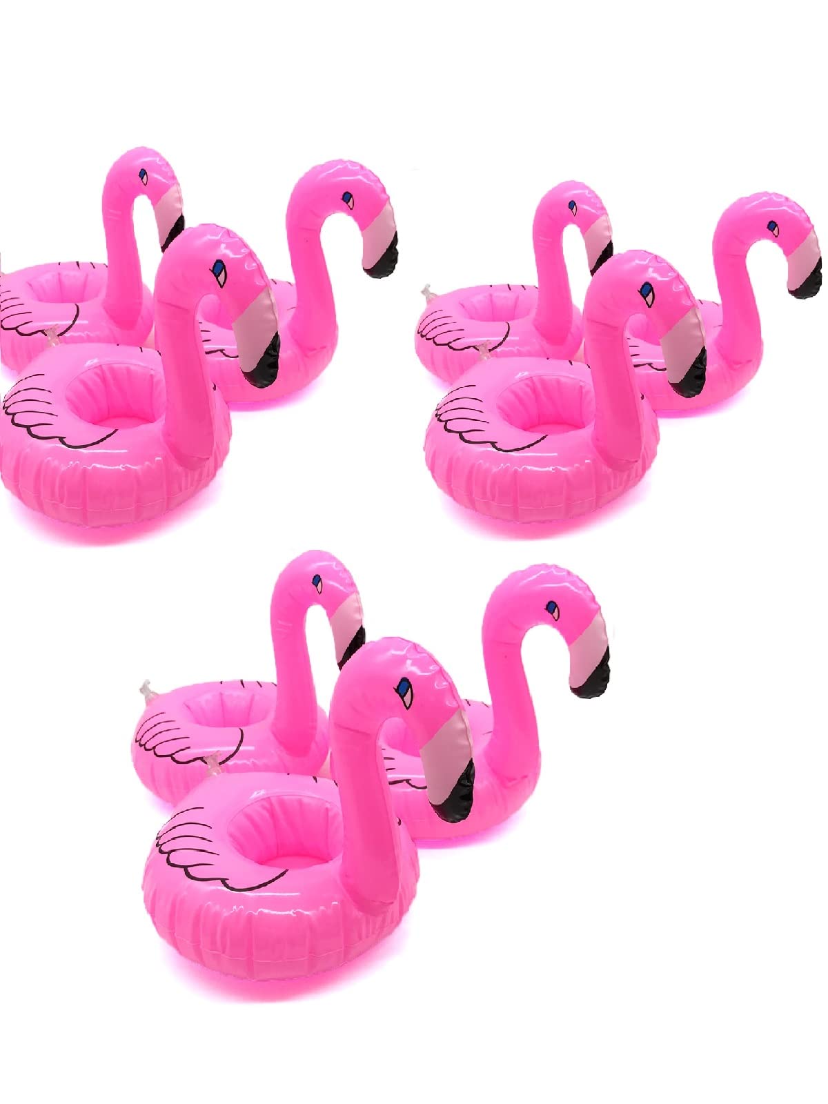 Small Flamingo Drink Holder, Inflatable Drink Holder for Hot Tub, with Repair Patches, Mini Flamingo Floating Drink Holder, Drink Holder for Swimming Pool