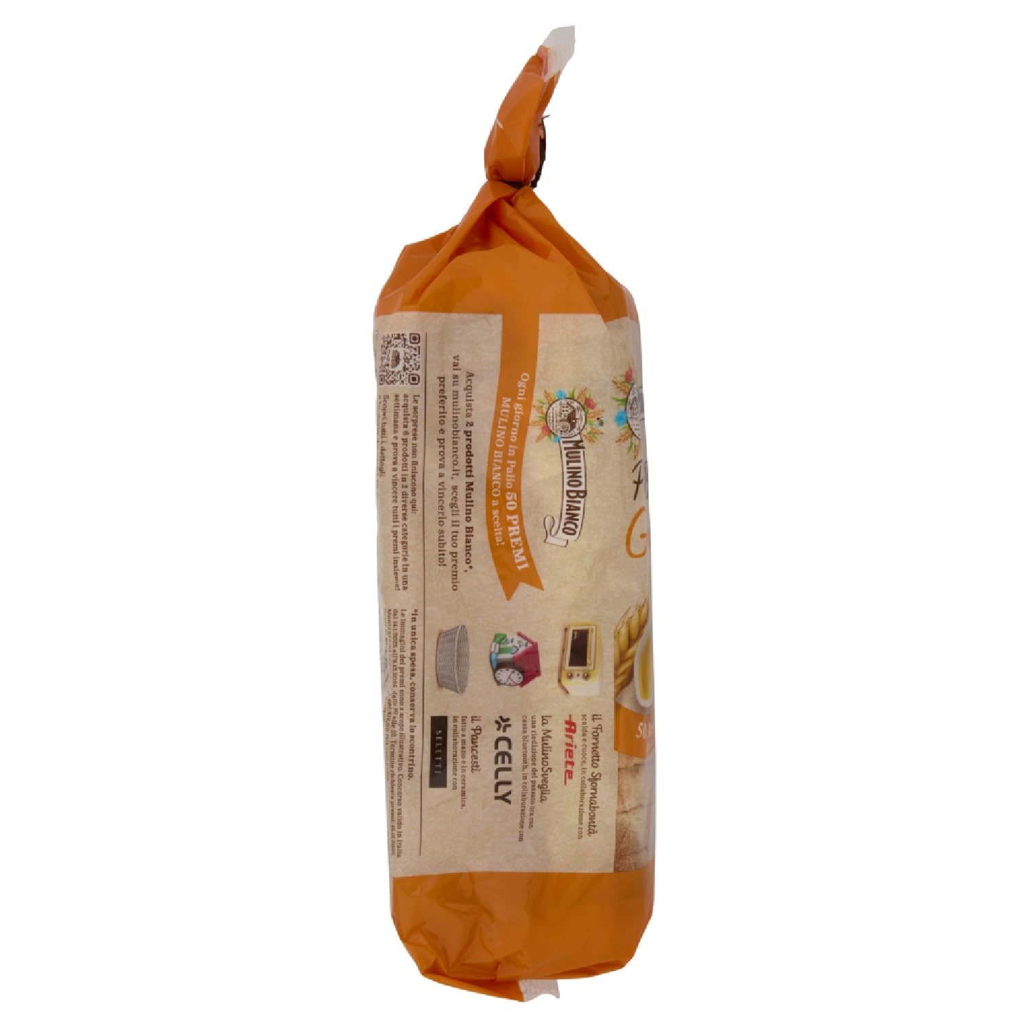 Mulino Bianco Pan Bauletto al Grano Duro 400g, Hartweizengrießbrot 8x400gr + Italian Gourmet polpa 400gr