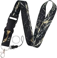 Vista 21 de Yiflin Bonito cordón para el cuello para llaves, llavero, cartera, tarjetero de identificación, con hebilla de liberación rápida