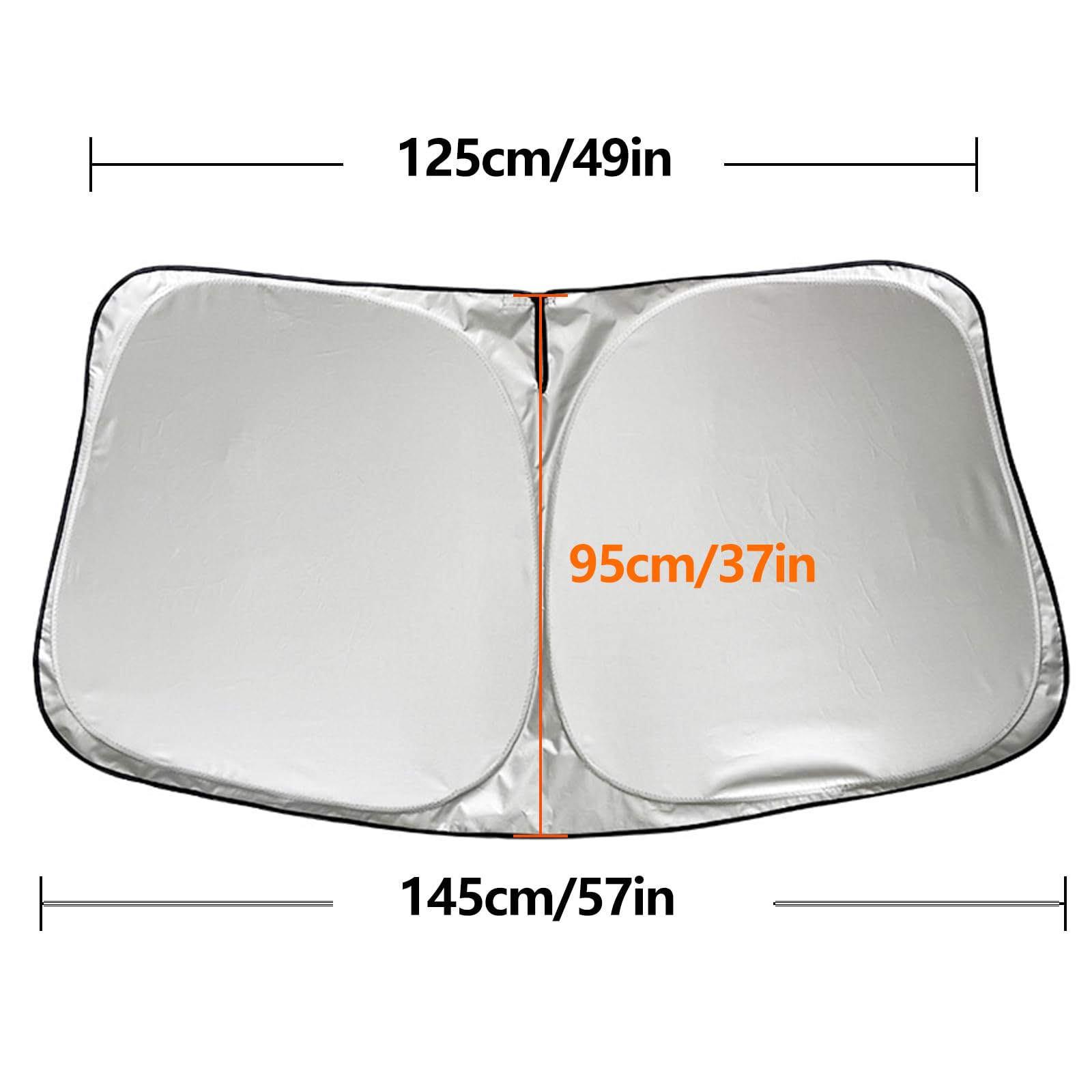 Pare Soleil Voiture Pare Brise Avant pour Tesla Model Y Model 3 2019-2026, Pare-Soleil Pliable pour Tesla Model 3/Y,Pare-Brise Soleil Voiture Intérieur, Anti UV et la Chaleur avec Sac