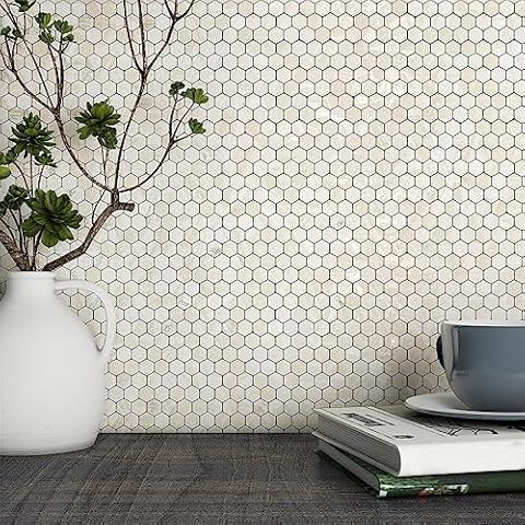 BeNice Aluminium Mosaic Tile Stickers for Backsplash Cover