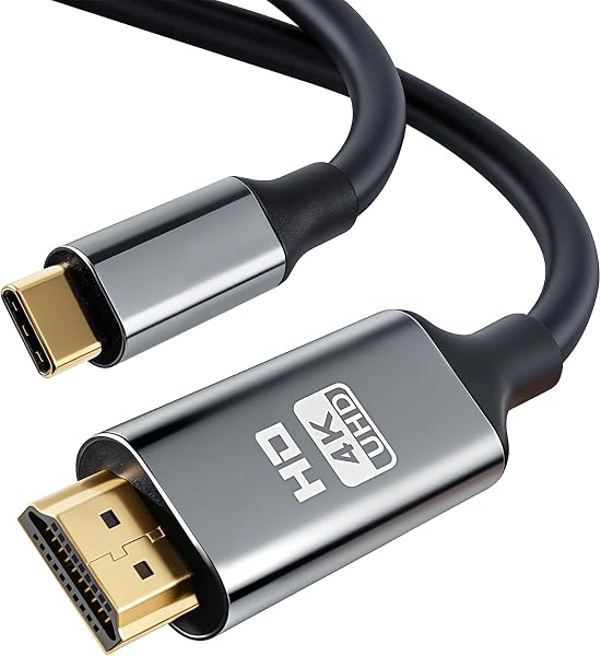 HDMI Type-C to Hdmi ケーブル 3M【4K@30Hz】HDMI USB Type C HDR対応 iPhone 17 16 15 Pro Max,MacBook Pro/iPad Pro/XPS 15/Surface Book/Galaxy S25 S24 S23 S22 S21等対応 - 1