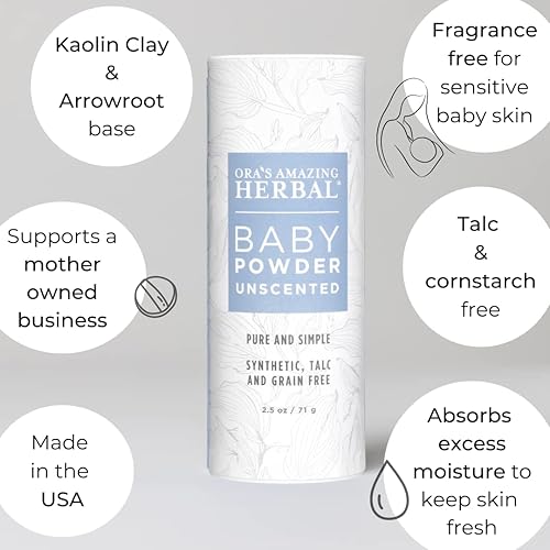 Miniatura 2 de Talco libre de polvo para bebés, Polvo de bebé sin talco, Polvo de bebé sin talco, Sin talco Baby Powder, Sin talco Baby Powder, Ora's Amazing