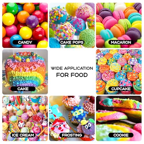 Image of Gel Food Coloring Set - 24 Colors x 0.7 oz Concentrated Gel Based Food Dye for Baking, Icing, Cake Decorating, Cookies & Fondant