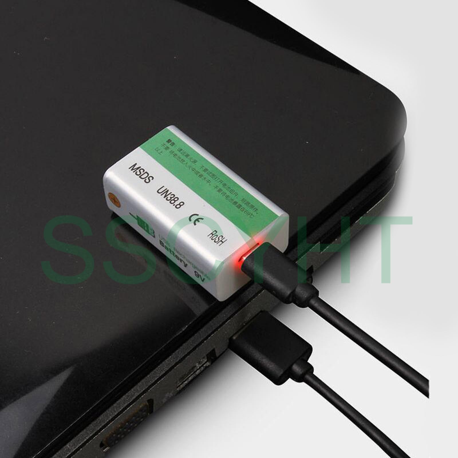 Batterie Rechargeable au Lithium 9 V 6800 mAh 6200 mAh 5500 mAh Chargement USB Batterie carrée Li-ION 9 Volts pour Batterie de Secours pour Microphone multimètre Jouet
