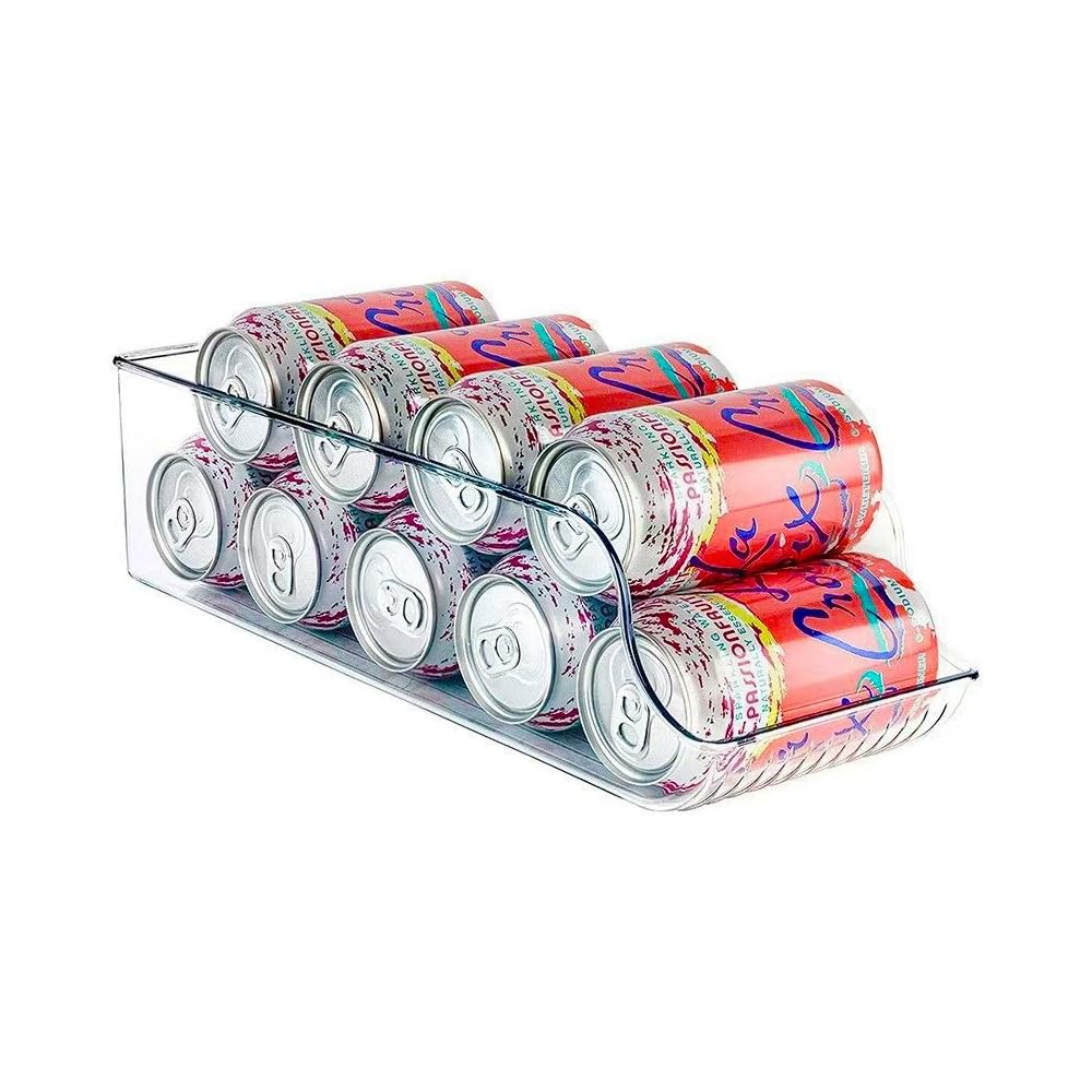 Dedaozhe Stacking Can Dispenser?Soda Can Organizer for Refrigerator or Fridge Pantry ?Soda Can Drink Dispenser for Refrigerator?Soda & Food Storage Holder,Storage Sack Canning Racks?1 Pack