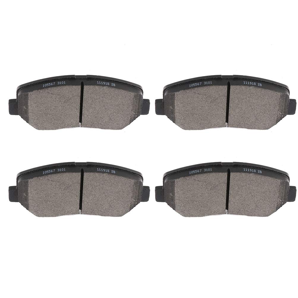 cciyu D1640 Front Ceramic Brake Pads Kits 4pcs fit For 2015-2016 For Chrysler 200,2013-2016 For Dodge Dart,2014-2016 For Jeep For Cherokee