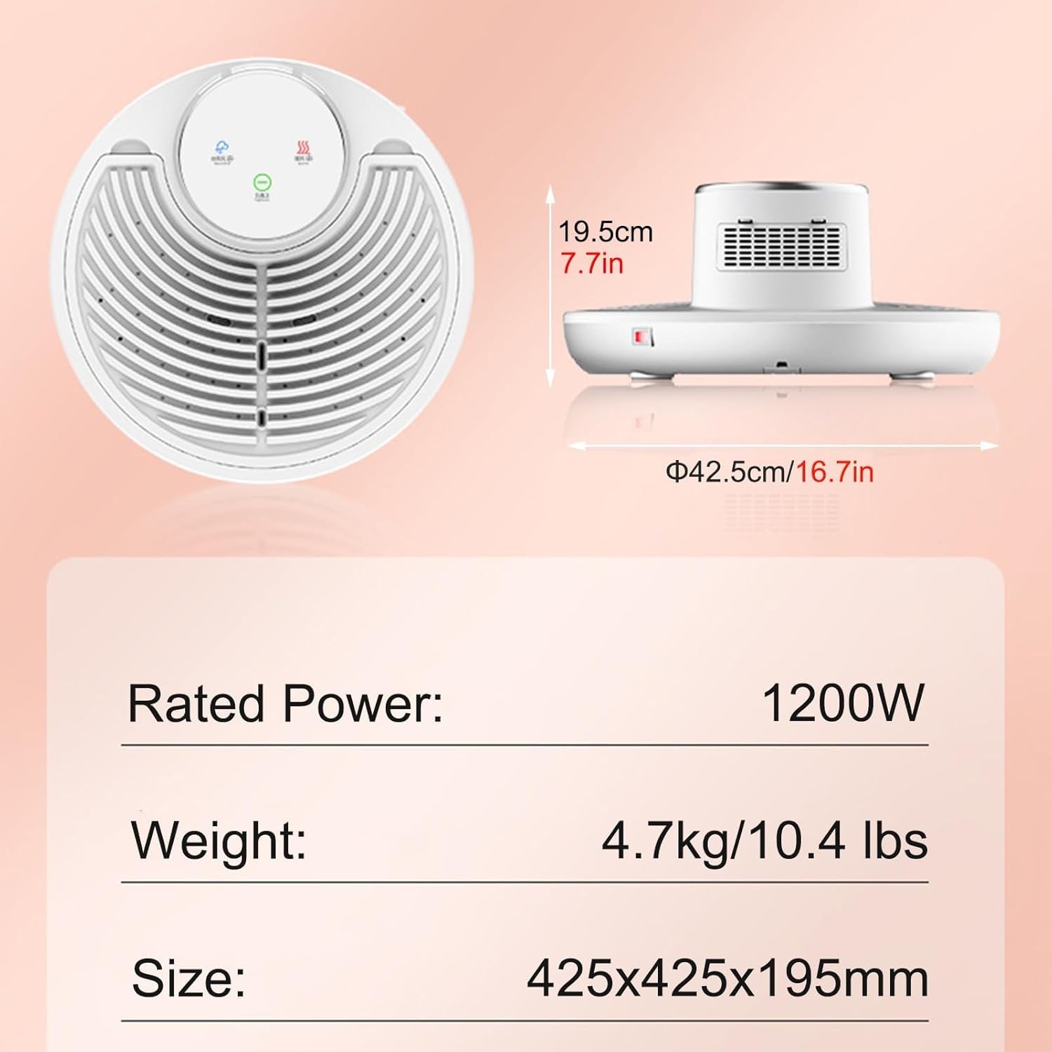 1200W Full Body Dryer for Bathroom, Feet Touch Panel Drying Machine,Full Body Dryer for Bathroom/Hotel, Negative Ions Body Heater Blow Dryer?Body Care Dryer,Gifts for Women/Mom/Girls