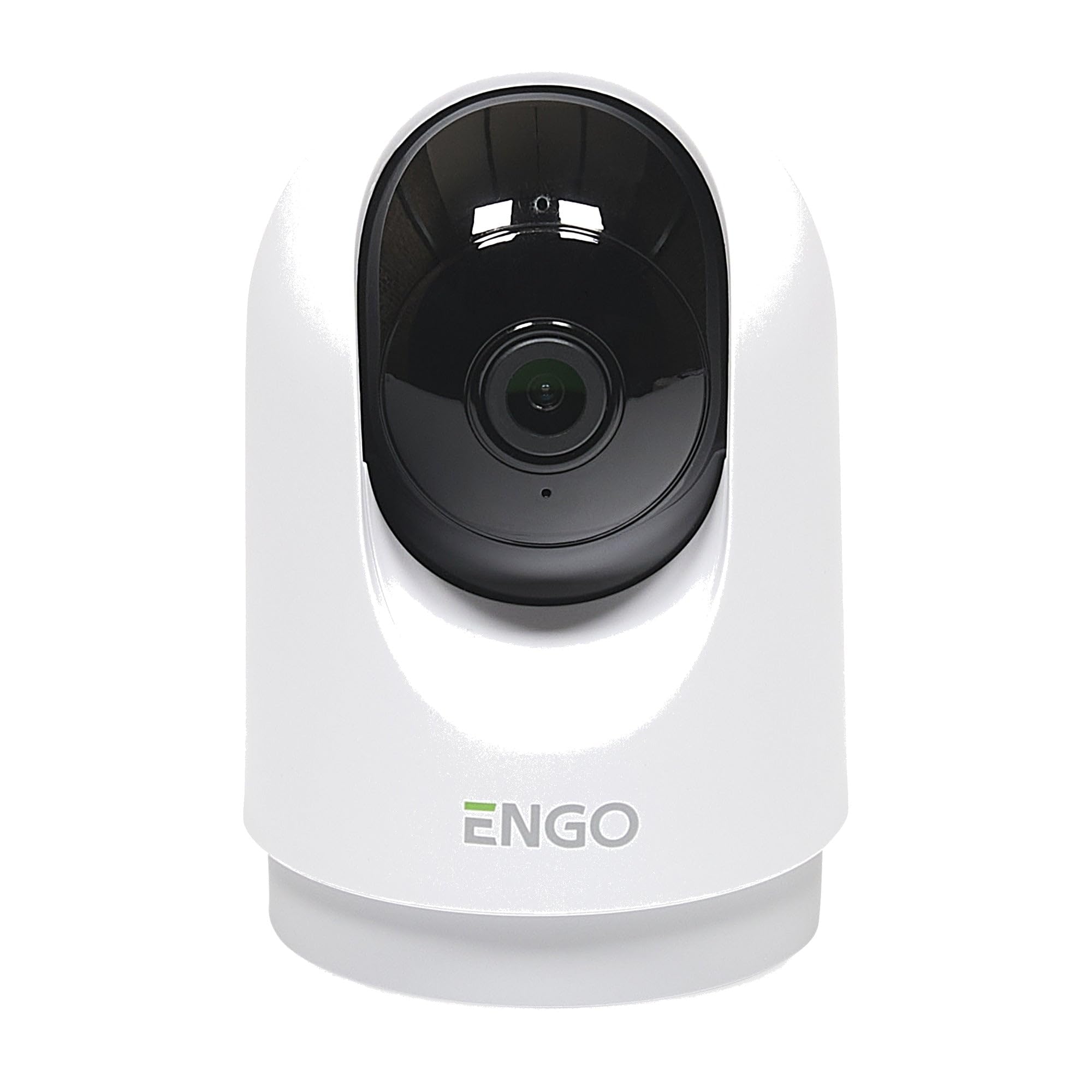 ENGO ECAM Indoor Security Camera WiFi 2K Pan Tilt Baby and Pet Monitor | 355 degree pan, 110 degree tilt and motion tracking. Night vision up to 10 m, two-way audio, microSD storage