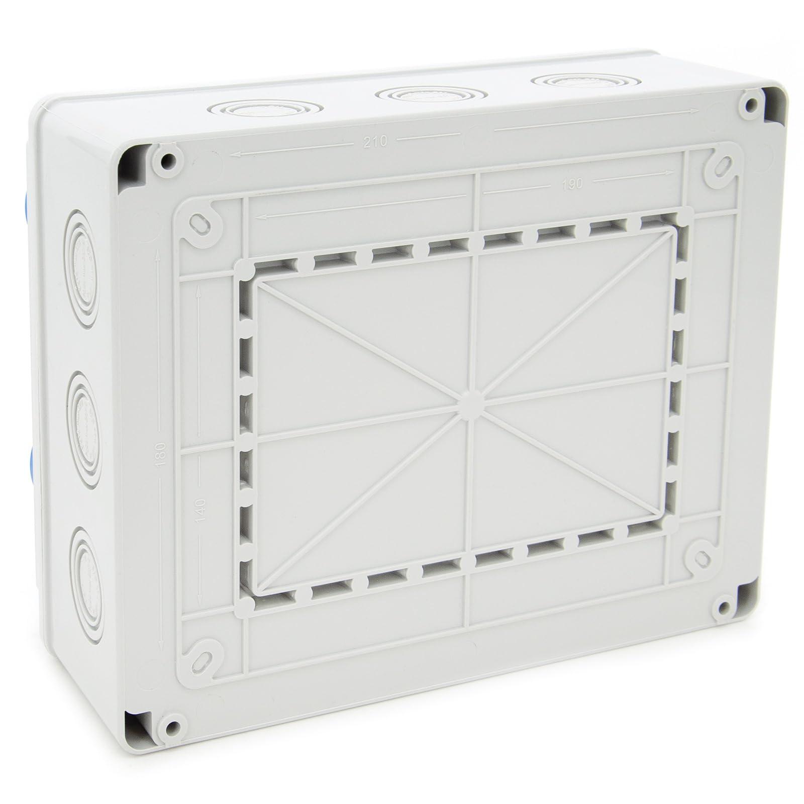 ELS Elektrotechnika Distributore di corrente da parete 6 x 230 V Schuko + 1 x CEE 16 A, distributore di presa cablato, per interni ed esterni