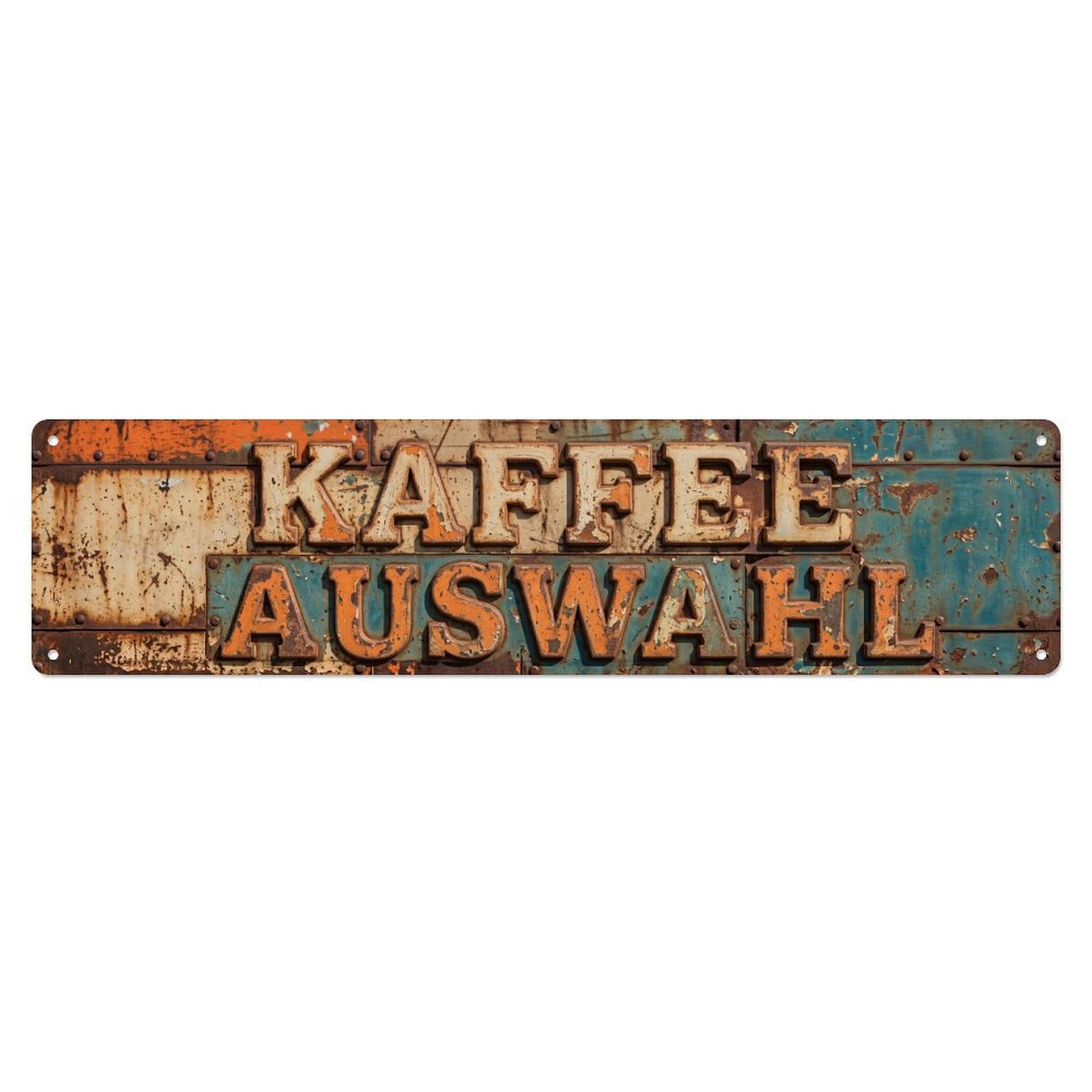 Coffee Selection Cafe Metal Tin Skinny Sign Plaque Wall Decor for Cafe, Club Bar, Office, Home Garden Metal Poster 4x16Inch