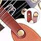 LJFEA 2 pcs Gitarrenhals Gurt, Premium Leder Gitarrengurt mit Knopf Gitarren Hals Gurt Geeignet für Akustik-, Elektro-, Bass- und Ukulele-Gurte