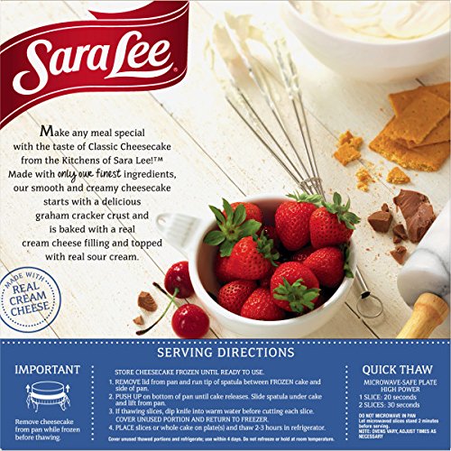 Sara Lee, Original Classic Cheesecake, 17 oz (Frozen)