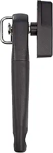 Amazon Basics Manual Can Opener, Hand Held, Black Soft Grip Single Handle, Large