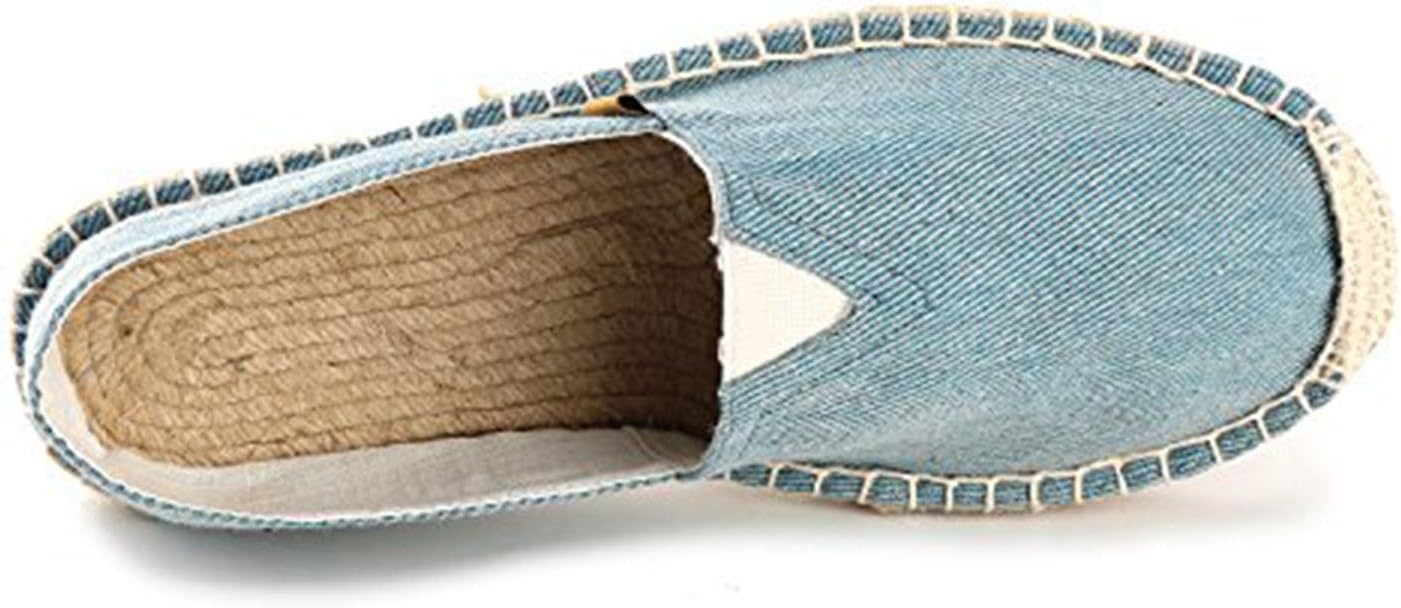 Men's Classic Slip on Flat Espadrilles 8-8.5 Blue