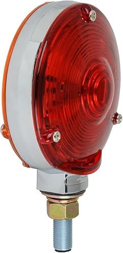 Miniatura 2 de GG Grand General 77611 - Luz de pedestal sellada de 4 pulgadas con estrella de doble cara 48 LED con lente ámbar, rojorojo