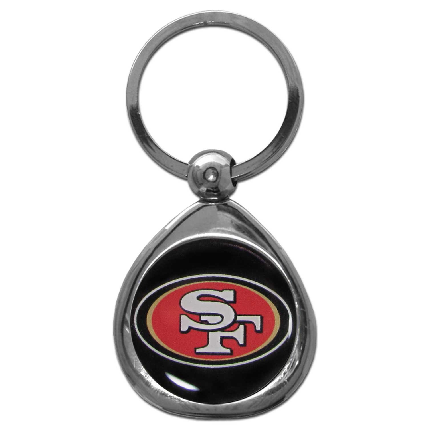 Siskiyou SportsNFL Siskiyou Sports Fan Shop San Francisco 49ers Chrome Key Chain One Size Team Colors